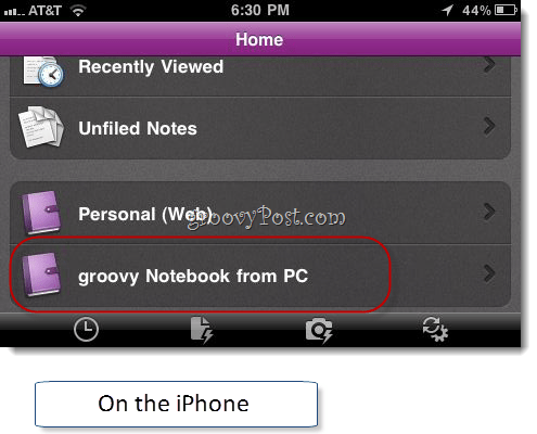 Onenote iPhone App