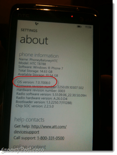 Kopieren und Einfügen mit Windows Phone 7 7.0.7390.0