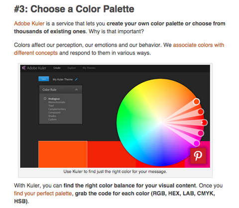 Adobe Kuler Tool für visuellen Inhalt