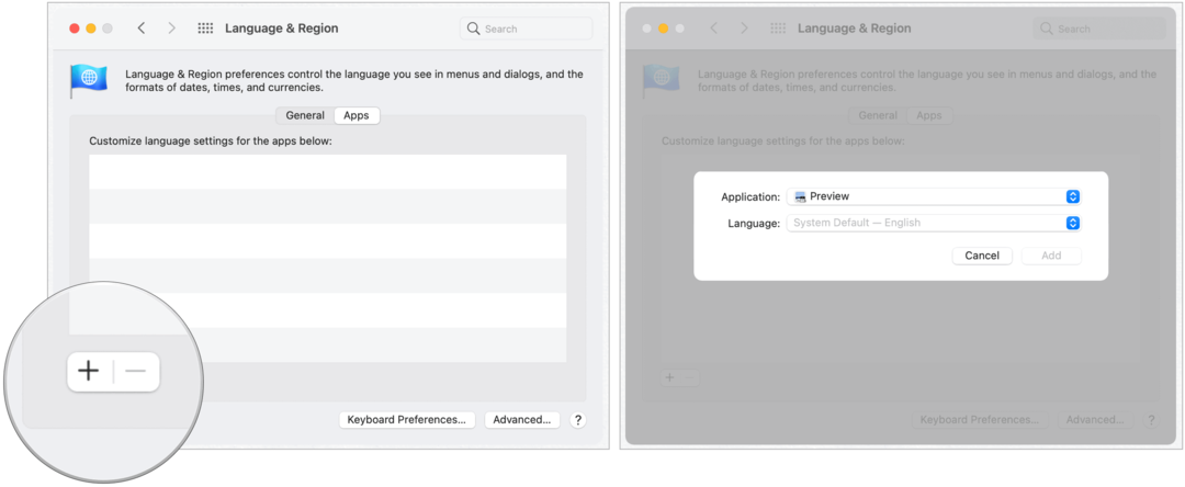 Mac App-Sprachen ändern