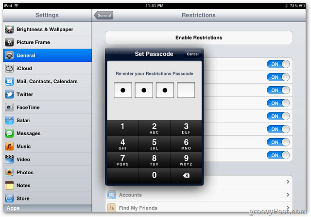iOS Passcode festlegen