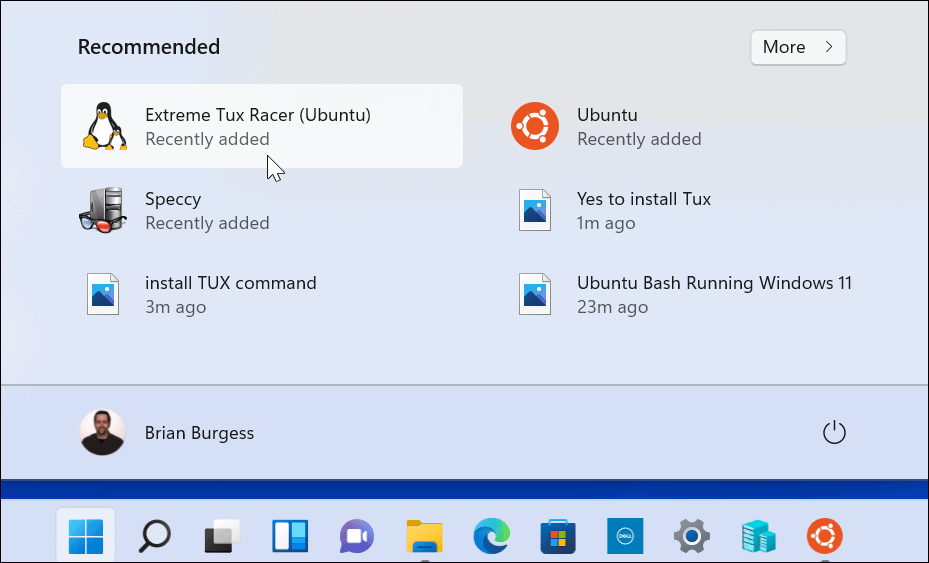Extreme Tux Racer installiert Windows 11 starten