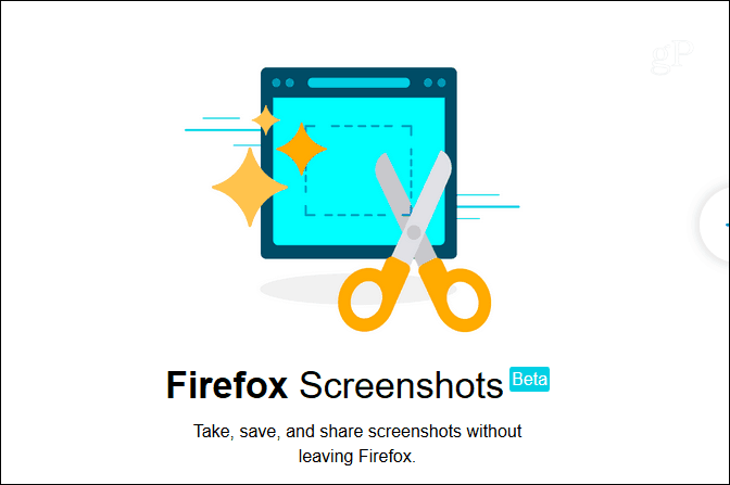 Aktivieren und Verwenden der neuen Firefox-Screenshots-Funktion