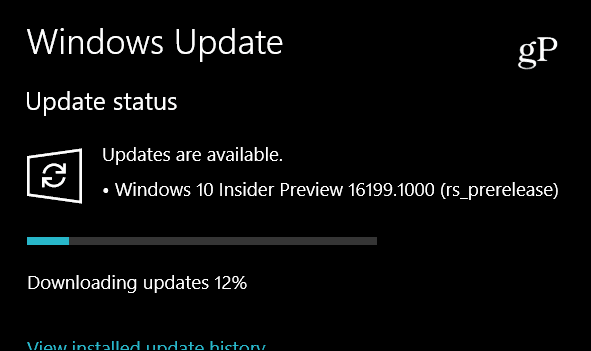 Microsoft Ships Windows 10 Insider Preview Build 16199, enthält neue Funktionen