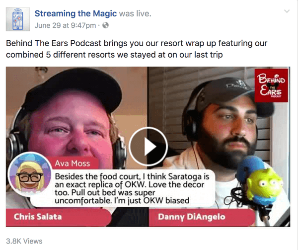 Die Co-Moderatoren von Behind the Ears teilen in ihrer Facebook-Live-Show eine Fülle von Kenntnissen über alles, was mit Disney zu tun hat.
