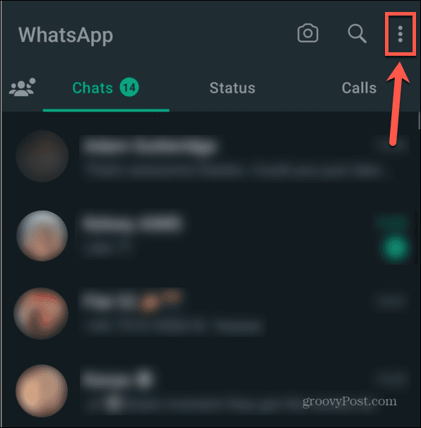whatsapp mehr optionen