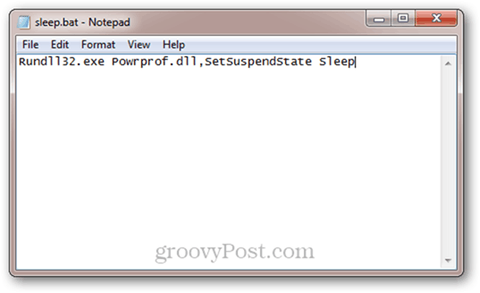 Auto Sleep Skript für Windows 7