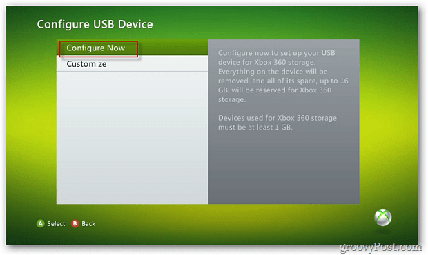 Konfigurieren Sie das USB-Gerät