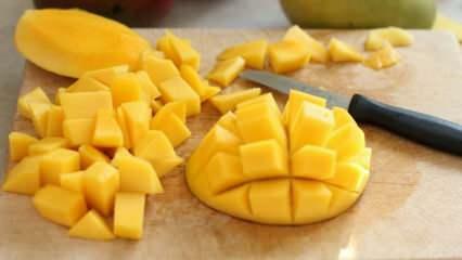 Wie Mango hacken? Wie schneidet man Mango am einfachsten? Die einfachste Technik zum Schneiden von Mangos zu Hause