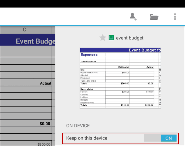 Google Sheets Offline