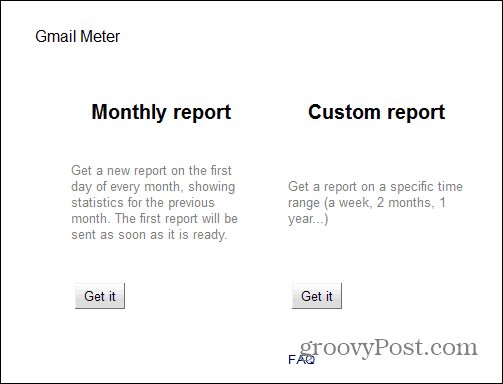 Google Mail Meter-Bericht