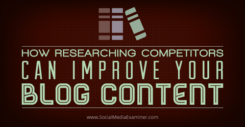 Inhaltsforschung von Wettbewerbern