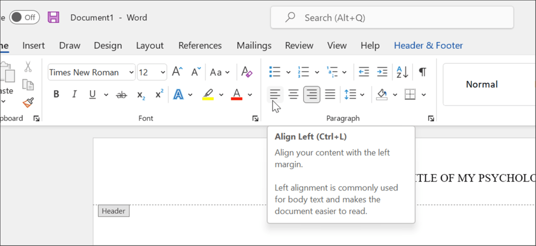 APA-Stil in Microsoft Word formatieren