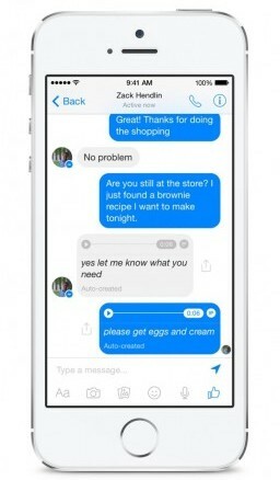 Facebook Messenger testet die Voice-to-Text-Funktion.