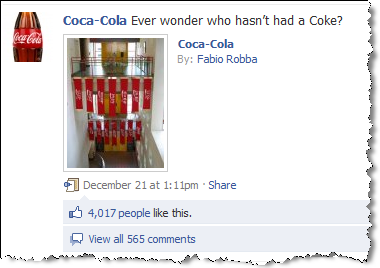 Coca-Cola auf Facebook