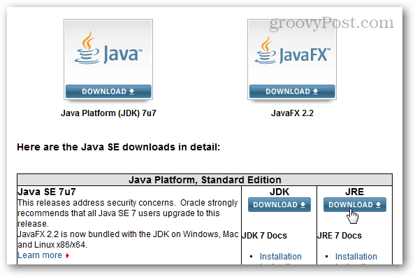 Java-Download-Center