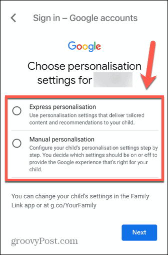 Google Mail-Konto für Kinder personalisieren