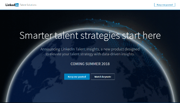 Mit LinkedInTalent Insights erhalten Personalvermittler direkten Zugriff auf umfangreiche Daten zu Talentpools und Unternehmen und können Talente strategischer verwalten.