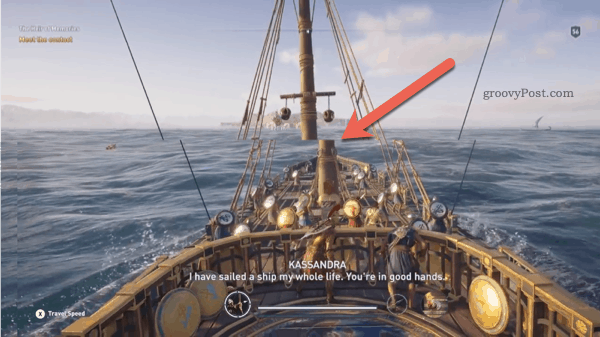 Beispiel Bildschirmriss in Assassins Creed Odyssey
