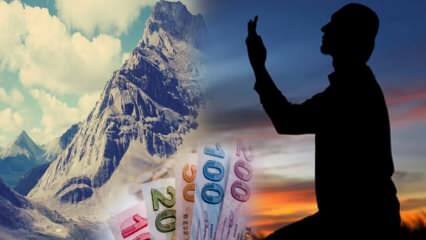 Das Gebet, die Schulden bald loszuwerden! Für diejenigen, die nicht so viel bezahlen können wie Berg, Gebet des Lebensunterhalts