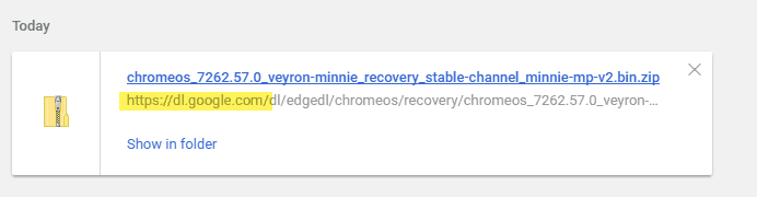 Laden Sie die Chromeos Image Bin-Dateien herunter