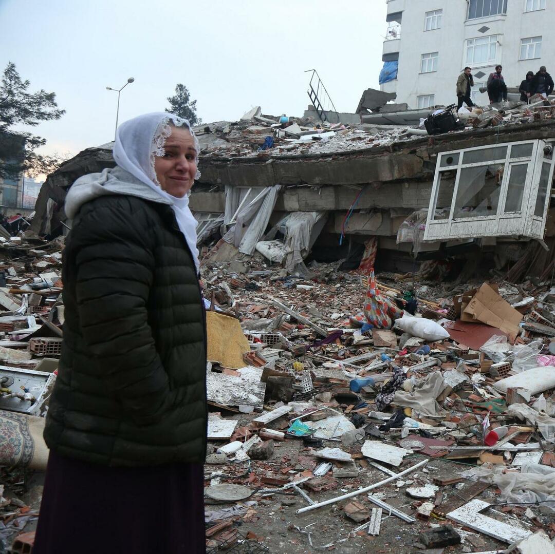 Frames von Kahramanmaraş-zentrierten Erdbeben