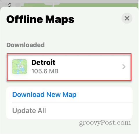 Laden Sie Apple Maps zur Offline-Nutzung herunter