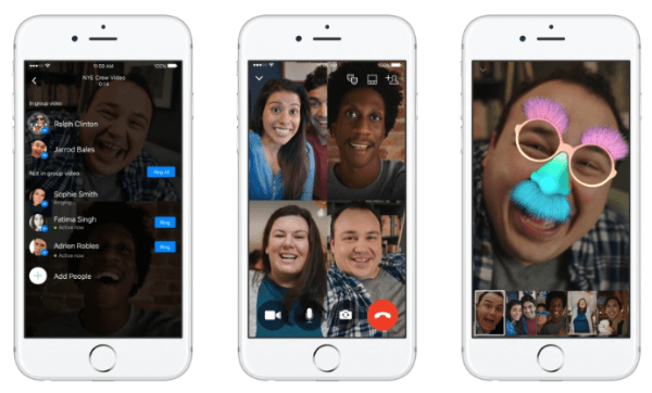 Facebook Messenger führt die Gruppenvideo-Chat-Funktion für Android, iOS und das Web ein.