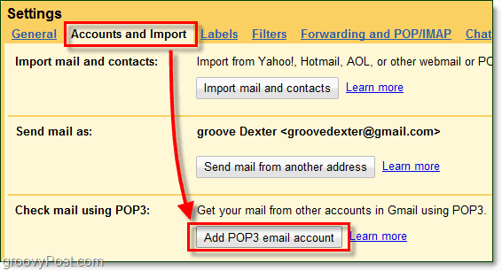 Importieren Sie externe E-Mails von Drittanbietern ohne Weiterleitung in Google Mail