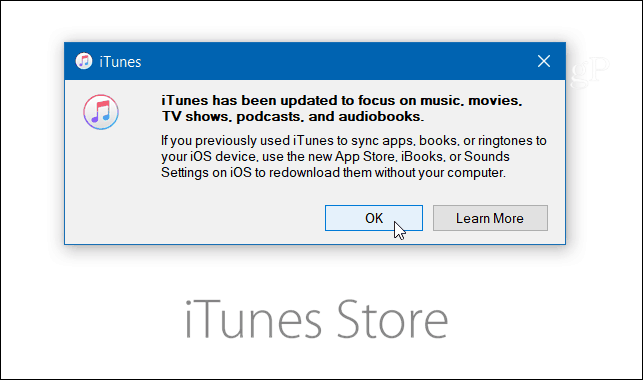 Apple entfernt den iOS App Store im neuesten Update aus iTunes