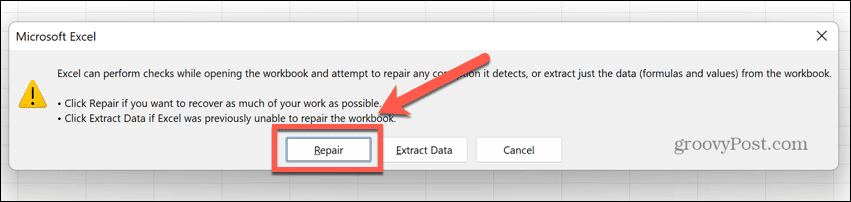 Excel-Reparatur
