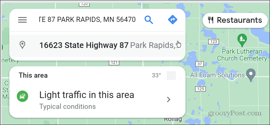 Durchsuchen Sie Google Maps
