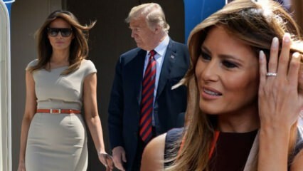 Melania Trump geht zum ersten Mal ohne Frau auf Tour