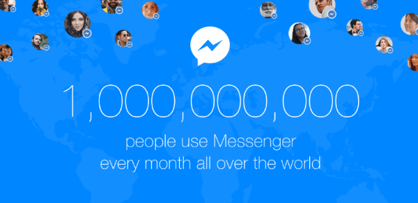 Facebook Messenger eine Milliarde Benutzer
