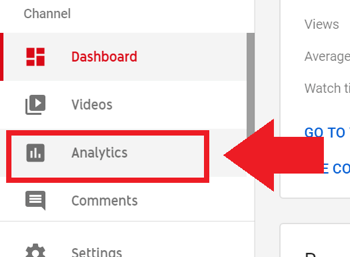 Social Media Marketing Strategie; Screenshot von Schritt 2, um auf YouTube Analytics zuzugreifen.