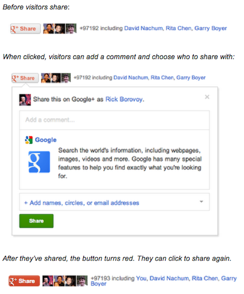 Google + Share-Button