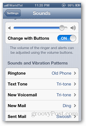 Verwenden Sie den benutzerdefinierten Klingelton iPhone 2