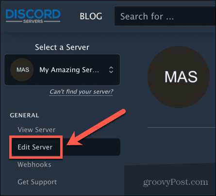 Discord-Server bearbeiten