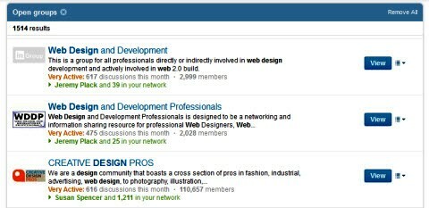 Linkedin Gruppen Webdesign