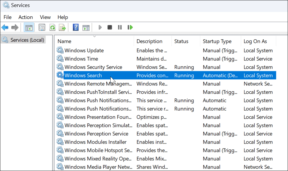 Windows 11 Suchleiste funktioniert nicht