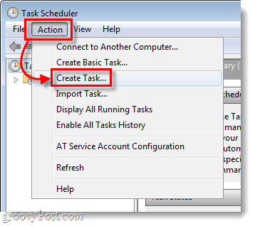Erstellen Sie eine Aufgabe im Windows Task Scheduler