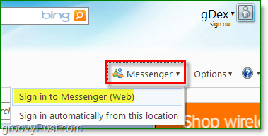 So verwenden Sie Windows Messenger über Ihren Internetbrowser unter Windows Live
