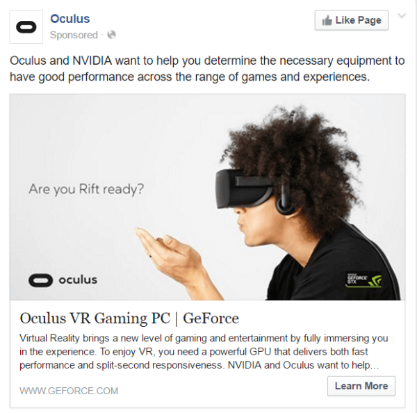 Produkteinführungen von oculus