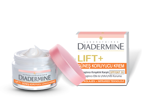 Verwendung von Diadermine Lift + Sunscreen Spf 30 Cream