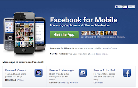 Facebook für Handys