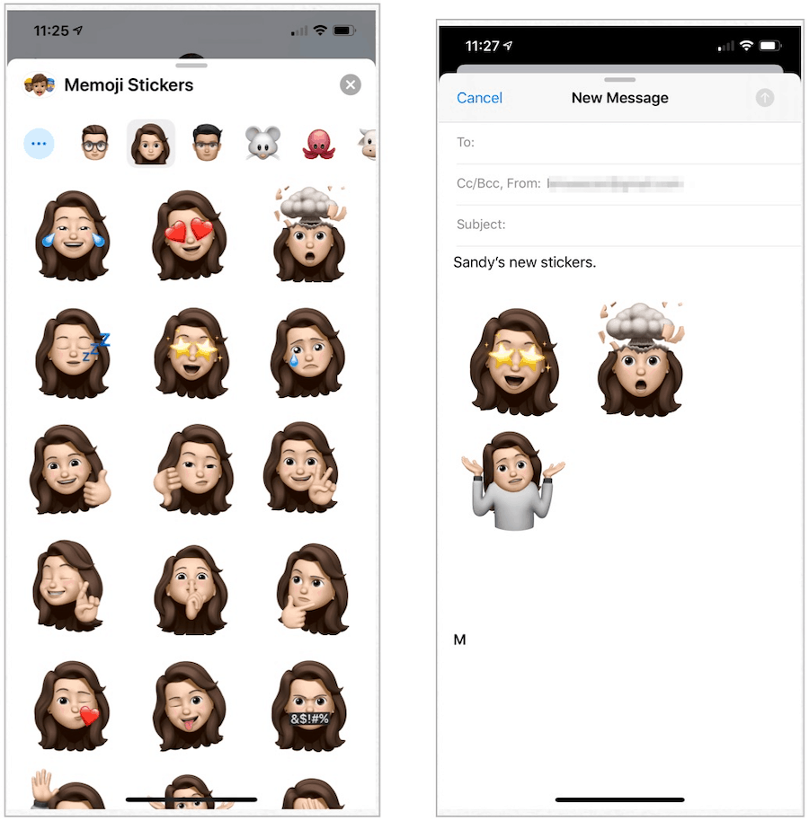 Memoji-Aufkleber