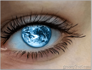 Adobe Photoshop-Grundlagen - Das menschliche Auge verdunkelt die Wimpern