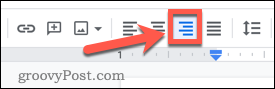 Text in Google Docs ausrichten