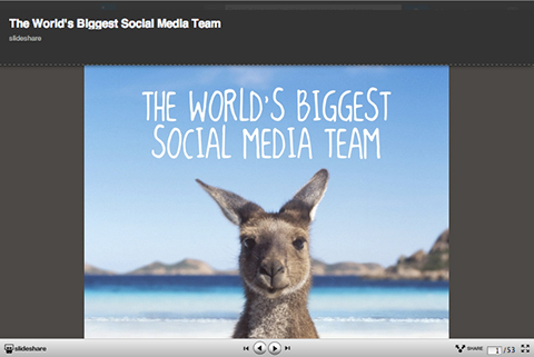 Weltgrößtes Social-Media-Team