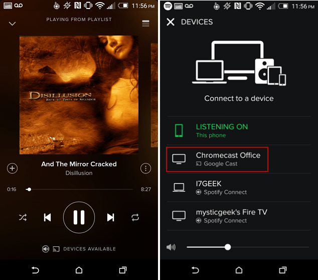 Spotify auf Android